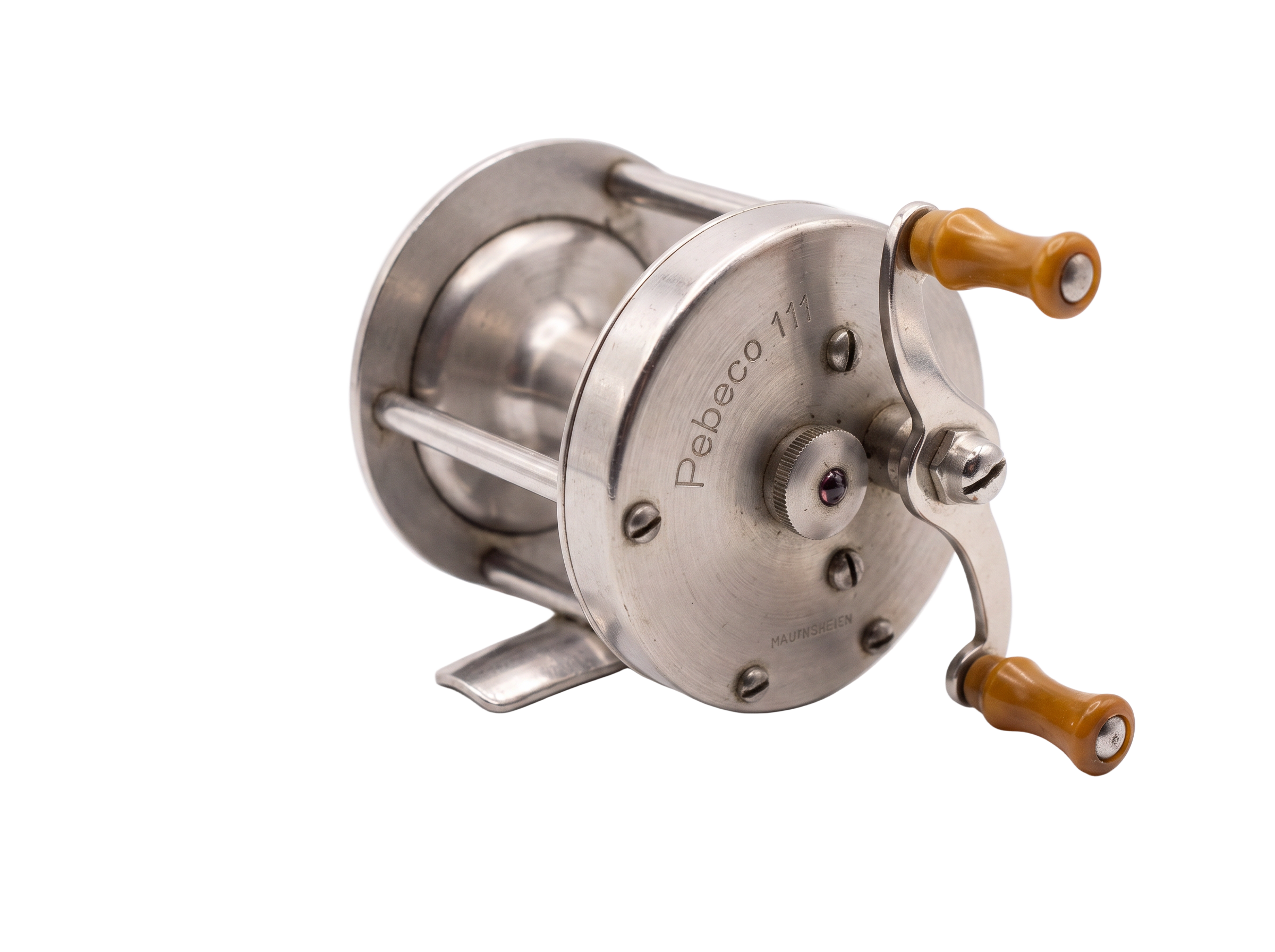 PEBECO 111 haspelrulle från AB Urfabriken, märkt Made in Sweden